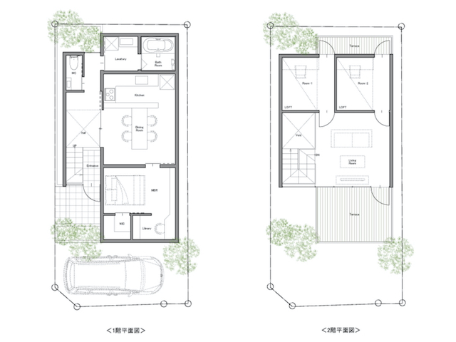 福岡市早良区田村4丁目売地へのデザイン案２階