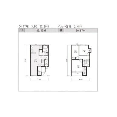 GardenVillage新宮 C棟Ⅳ 3LDK画像